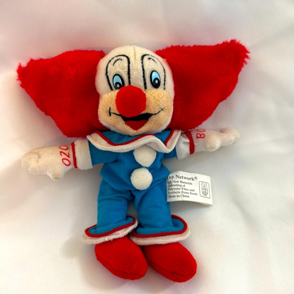 Bozo the clown stuffed plush toy